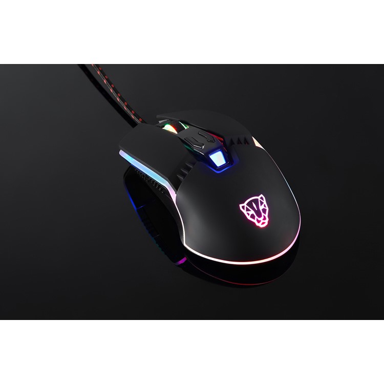 MOTOSPEED V20 Wired RGB Backlit Gaming Mouse with 5000DPI High Precision Optical 7 Keys - Black-13