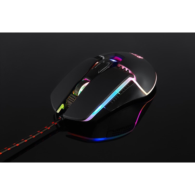 MOTOSPEED V20 Wired RGB Backlit Gaming Mouse with 5000DPI High Precision Optical 7 Keys - Black-14