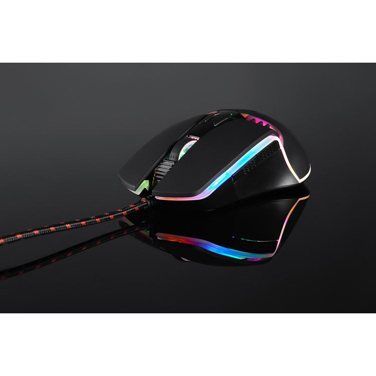 MOTOSPEED V20 Wired RGB Backlit Gaming Mouse with 5000DPI High Precision Optical 7 Keys - Black-15