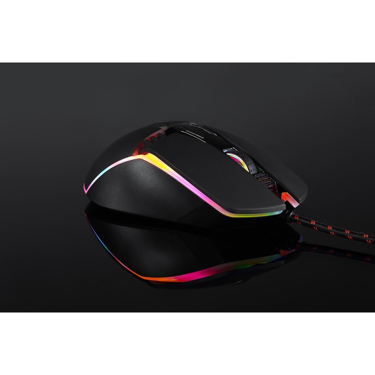 MOTOSPEED V20 Wired RGB Backlit Gaming Mouse with 5000DPI High Precision Optical 7 Keys - Black-16