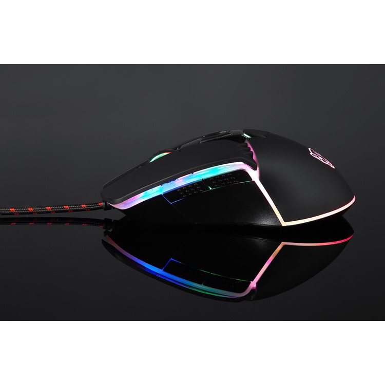 MOTOSPEED V20 Wired RGB Backlit Gaming Mouse with 5000DPI High Precision Optical 7 Keys - Black-17