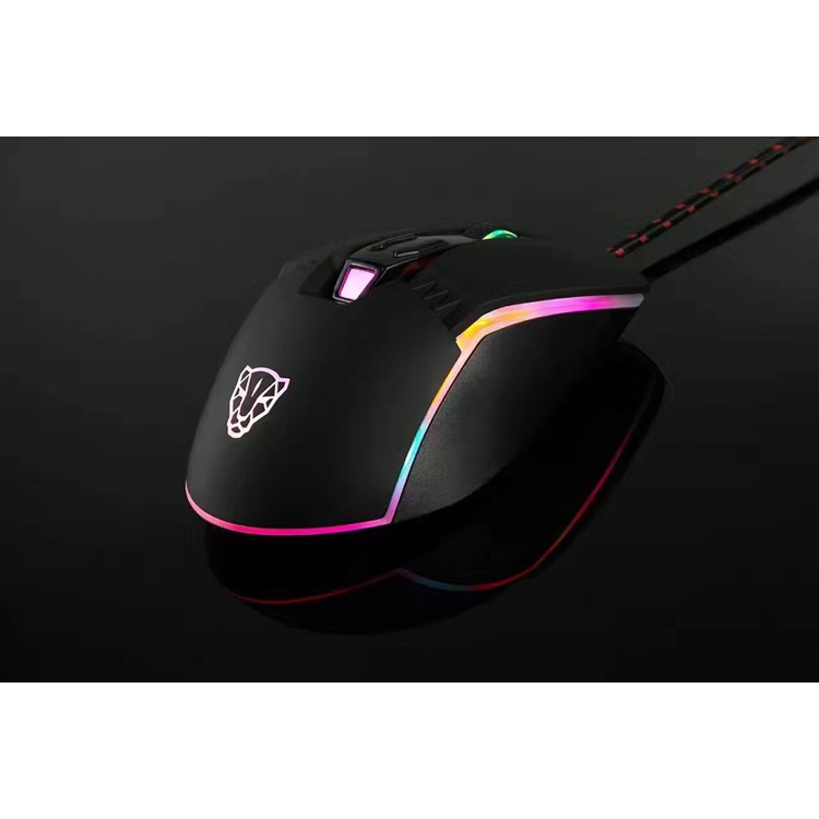 MOTOSPEED V20 Wired RGB Backlit Gaming Mouse with 5000DPI High Precision Optical 7 Keys - Black-21
