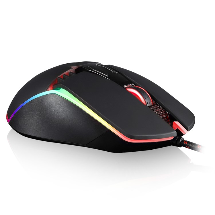 MOTOSPEED V20 Wired RGB Backlit Gaming Mouse with 5000DPI High Precision Optical 7 Keys - Black-5
