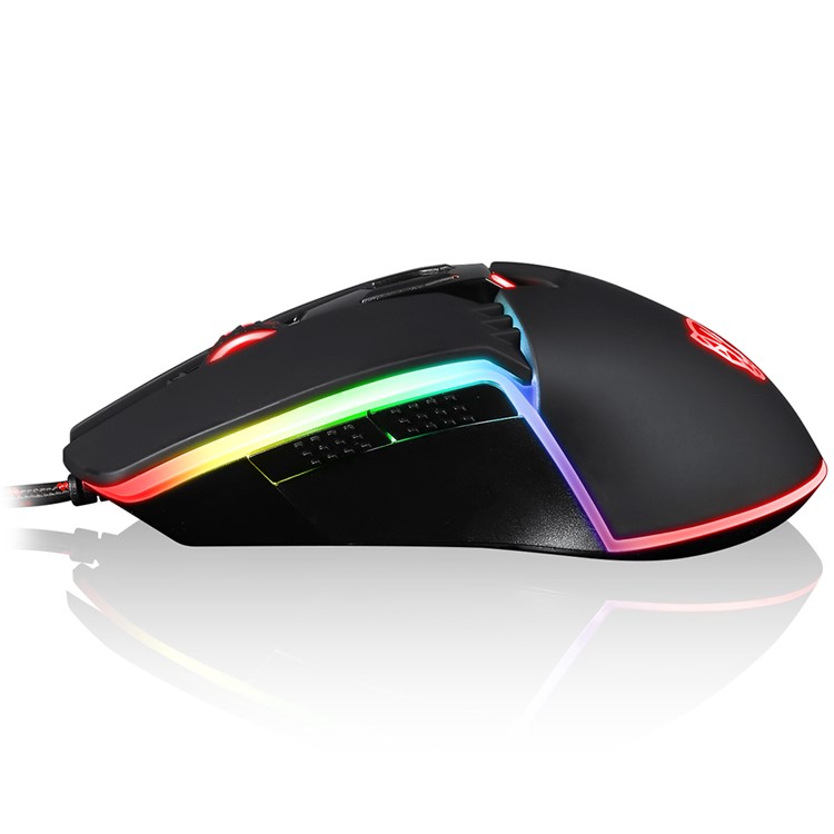 MOTOSPEED V20 Wired RGB Backlit Gaming Mouse with 5000DPI High Precision Optical 7 Keys - Black-6