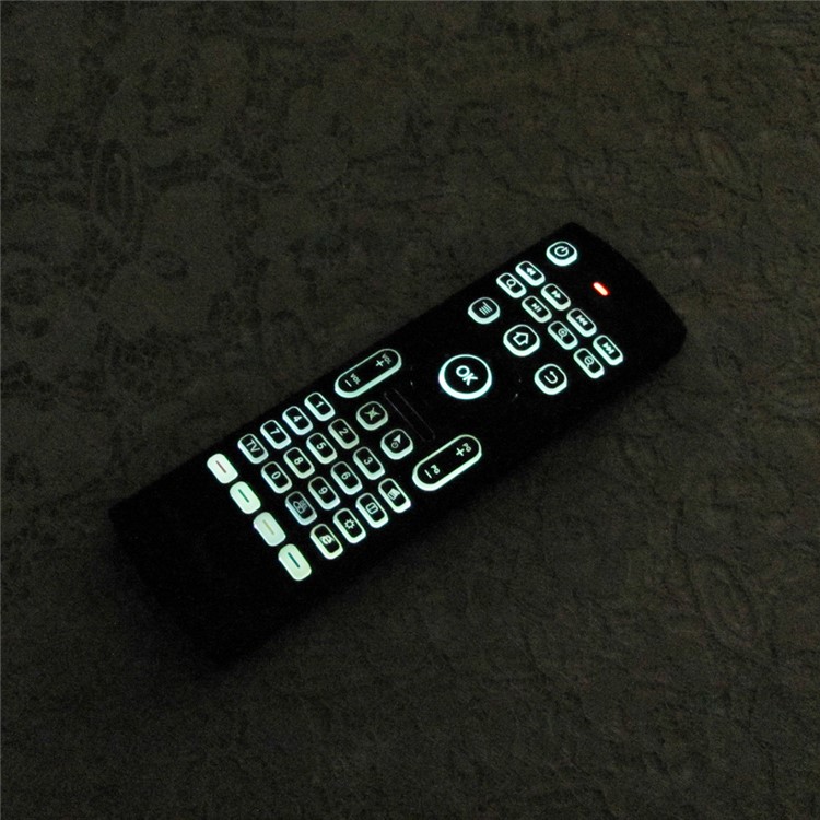 MX3-L Backlit 2.4GHz Fly Air Mouse Wireless QUERTY Keyboard Remote Controller for TV XBMC MX3-12