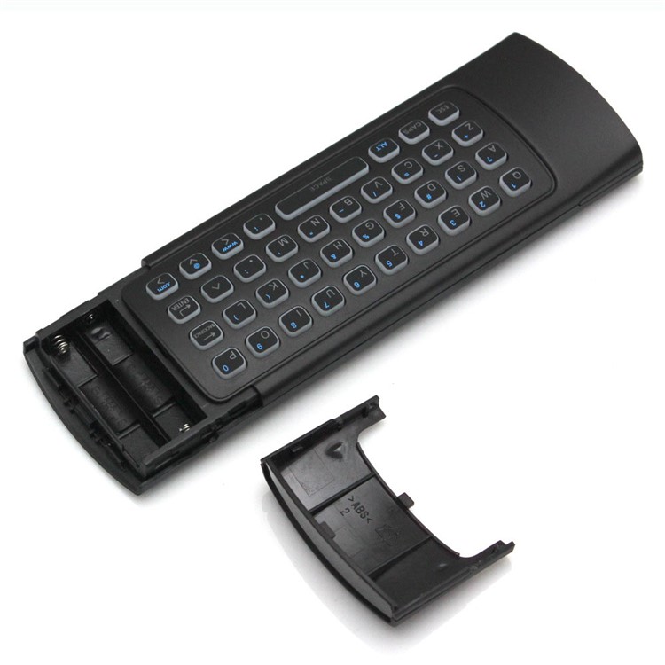 MX3-L Backlit 2.4GHz Fly Air Mouse Wireless QUERTY Keyboard Remote Controller for TV XBMC MX3-5