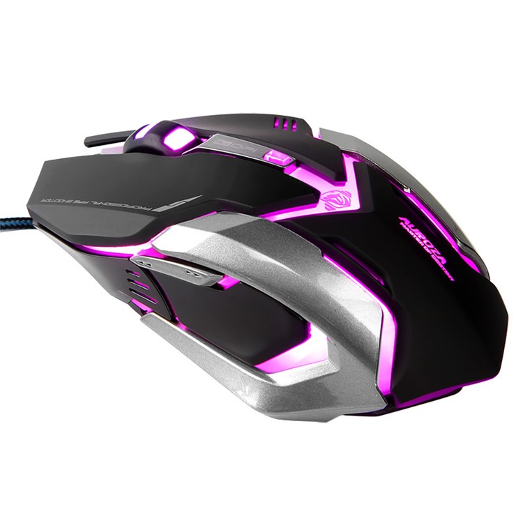 E-3LUE EMS639 LED Light 6 Buttons 4000DPI USB Wired Gaming Mouse - Black-2