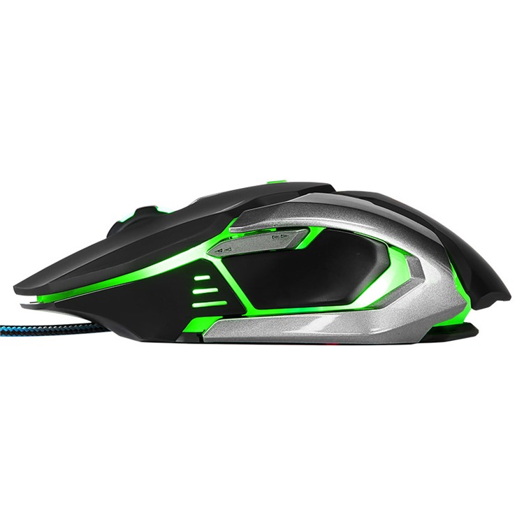 E-3LUE EMS639 LED Light 6 Buttons 4000DPI USB Wired Gaming Mouse - Black-5
