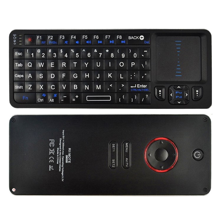 RII Mini I6 2.4G Wireless Keyboard with Mouse Touchpad / Universal Infrared Remote Controller with Learning Function-1
