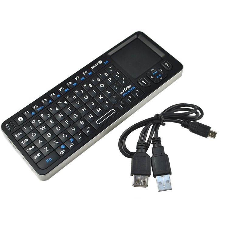 RII Mini I6 3 in 1 Bluetooth Keyboard + Touchpad + Remote Control Wireless Keyboard - Black-5