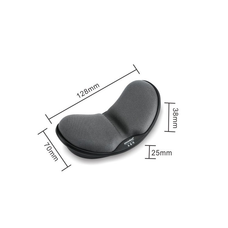 Ergonomic Wrist Pad Memory Foam Wrist Support MousePad Keyboard Wristband Hand Pillow - Black-5