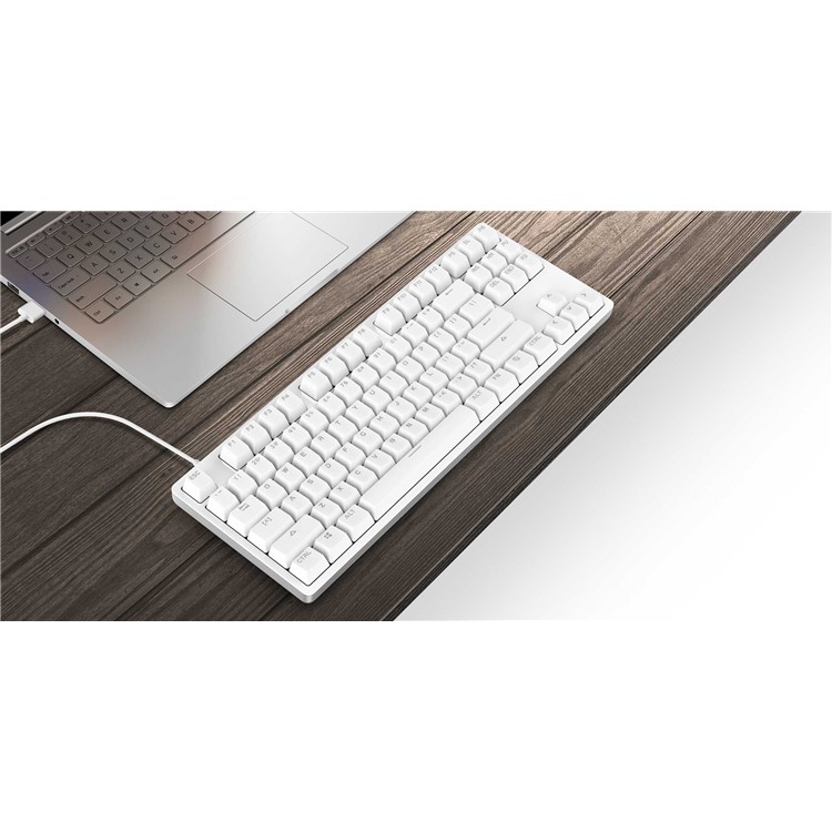 XIXAOMI Yuemi Mechanical Keyboard 87 Keys Red Switches Aluminum Alloy Wired Keyboard - White-10
