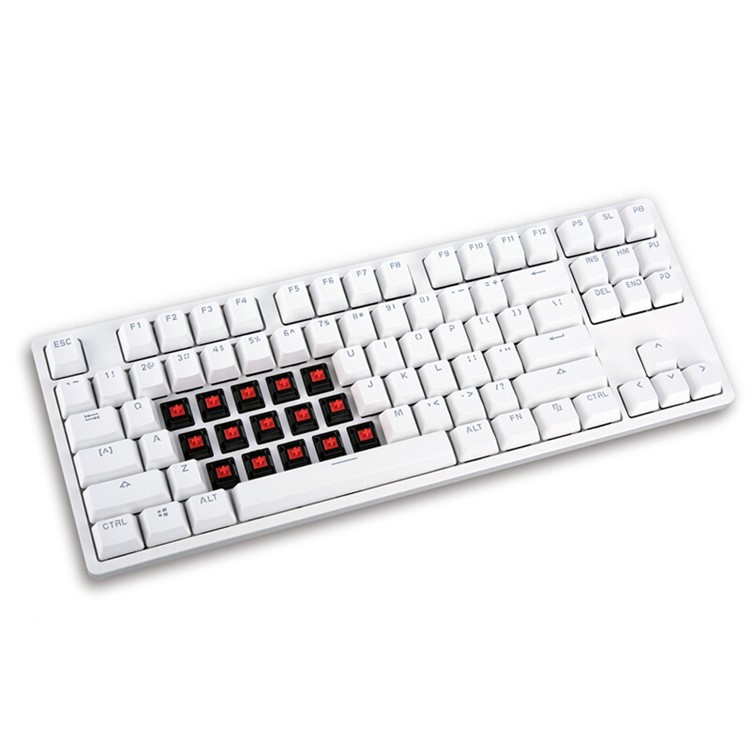 XIXAOMI Yuemi Mechanical Keyboard 87 Keys Red Switches Aluminum Alloy Wired Keyboard - White-3
