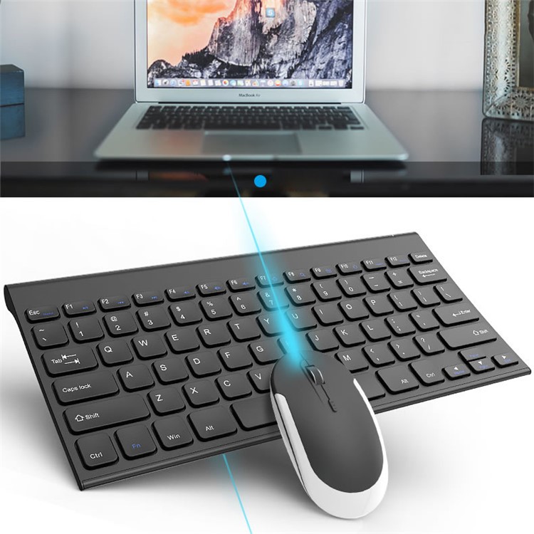BOW HW086 2.4G Wireless USB charging Keyboard + Wireless Mouse Set for Laptop, PC - Black-5
