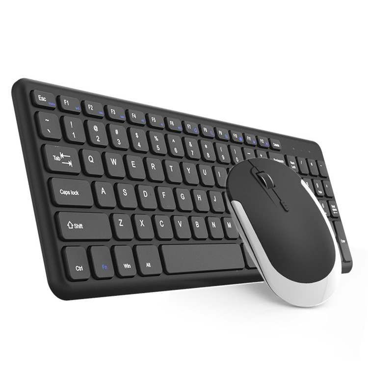 BOW HW156 2.4G Wireless QWERTY Keyboard and Wireless Mouse Set for PC, Laptop - Black-1