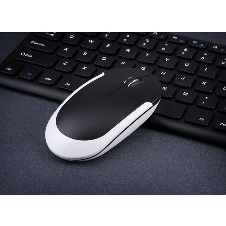 BOW HW156 2.4G Wireless QWERTY Keyboard and Wireless Mouse Set for PC, Laptop - Black-12