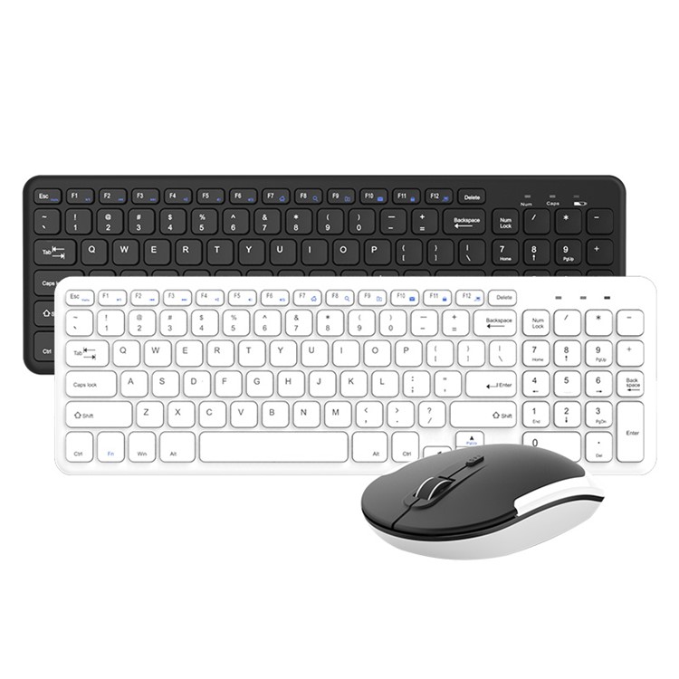 BOW HW156 2.4G Wireless QWERTY Keyboard and Wireless Mouse Set for PC, Laptop - Black-14