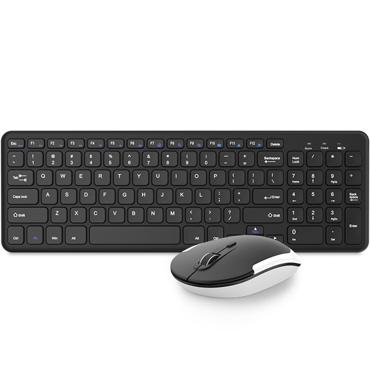 BOW HW156 2.4G Wireless QWERTY Keyboard and Wireless Mouse Set for PC, Laptop - Black-2