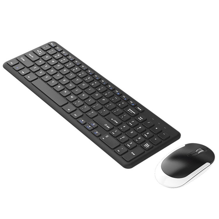 BOW HW156 2.4G Wireless QWERTY Keyboard and Wireless Mouse Set for PC, Laptop - Black-3