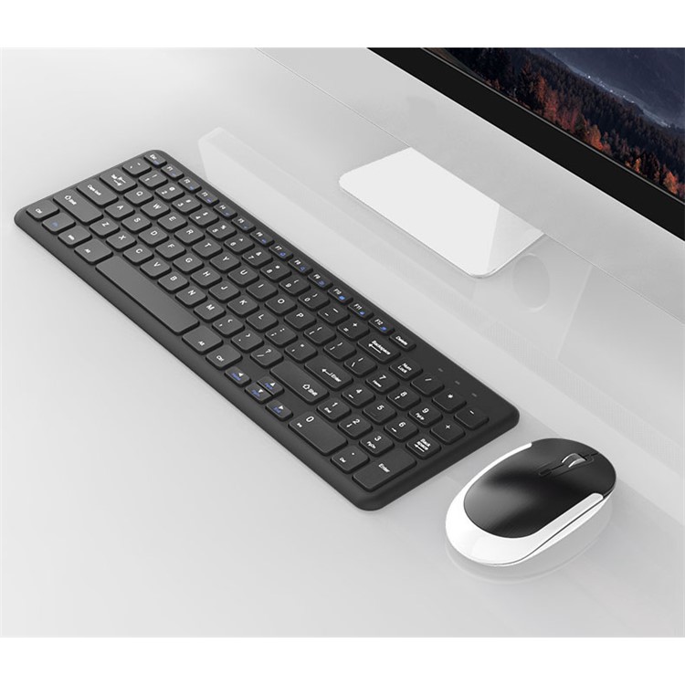 BOW HW156 2.4G Wireless QWERTY Keyboard and Wireless Mouse Set for PC, Laptop - Black-6