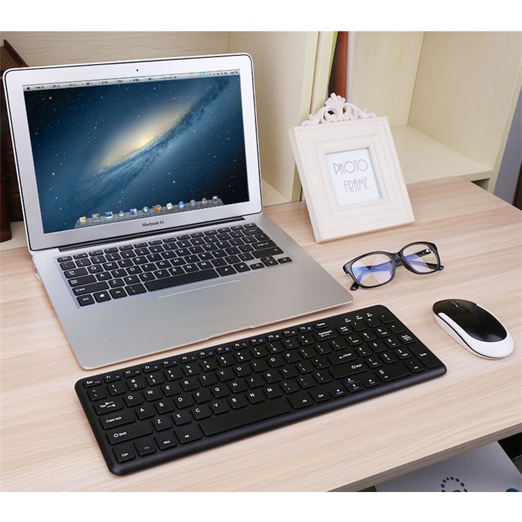 BOW HW156 2.4G Wireless QWERTY Keyboard and Wireless Mouse Set for PC, Laptop - Black-9