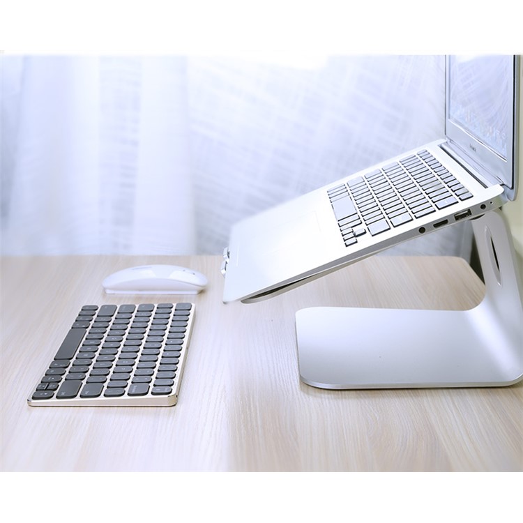 BOW HB186B LED Backlit Metal Wired/Wireless Bluetooth Keyboard for iOS, Android, Windows, Mac - Black + Gold-7
