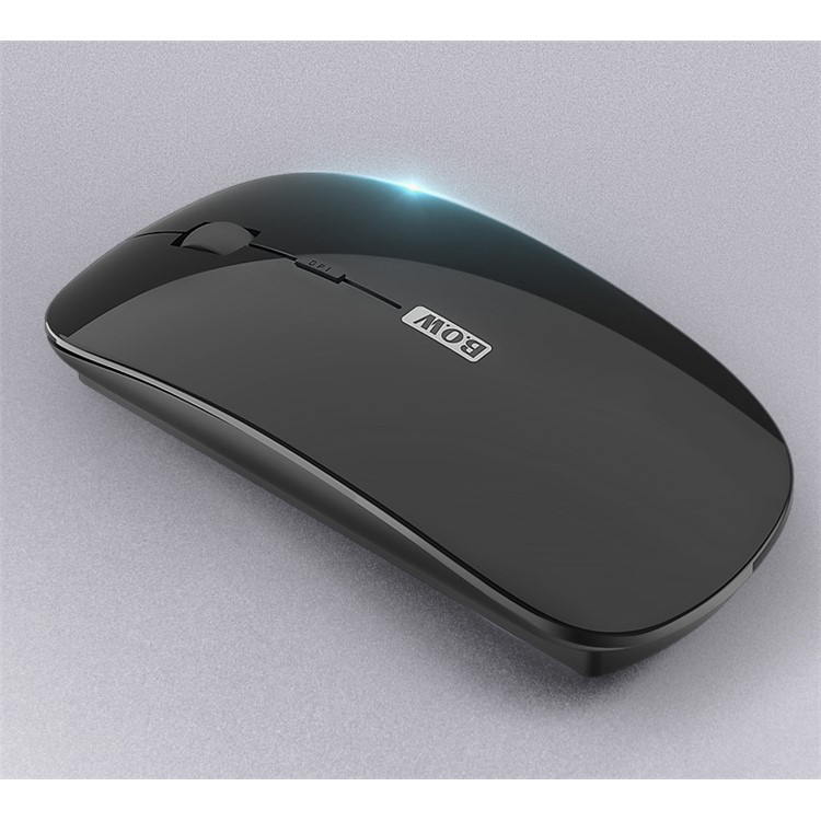 BOW HB186 Metal 2.4G Wireless Keyboard + Wireless Mouse Set for PC, Laptop - Black-3