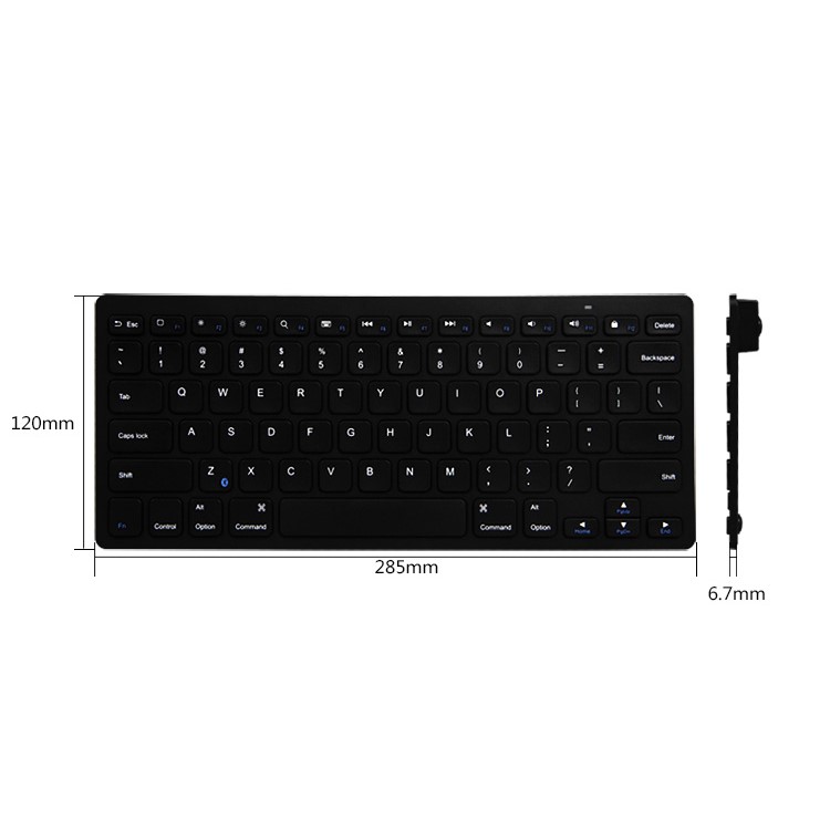 BOW HB098 Wireless Bluetooth Keyboard Support iOS Android Windows - Black-3