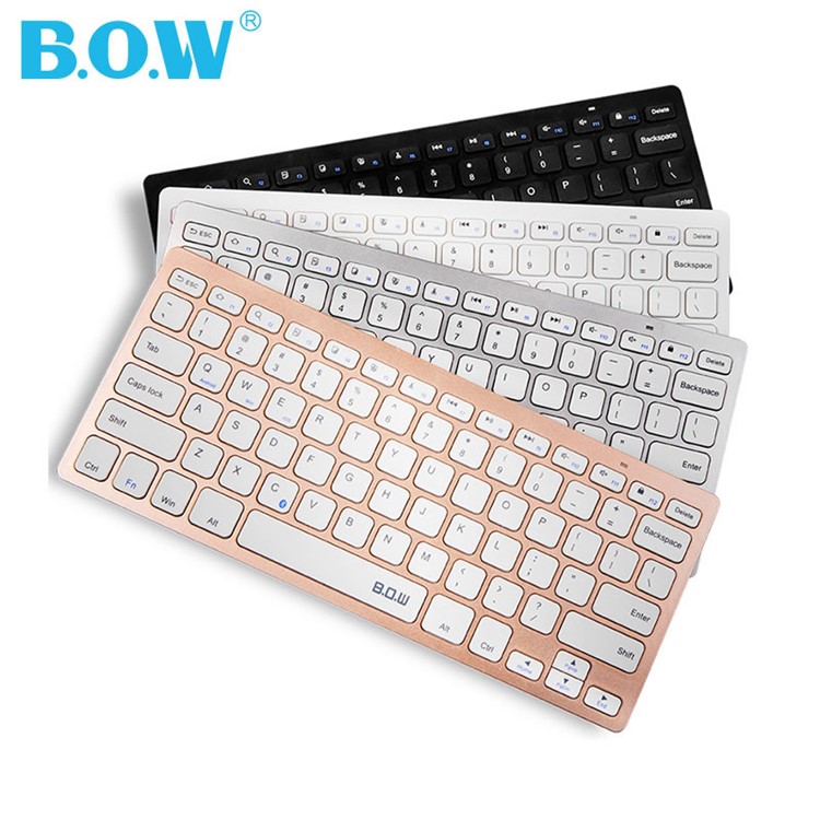 BOW HB098 Wireless Bluetooth Keyboard Support iOS Android Windows - Black-9