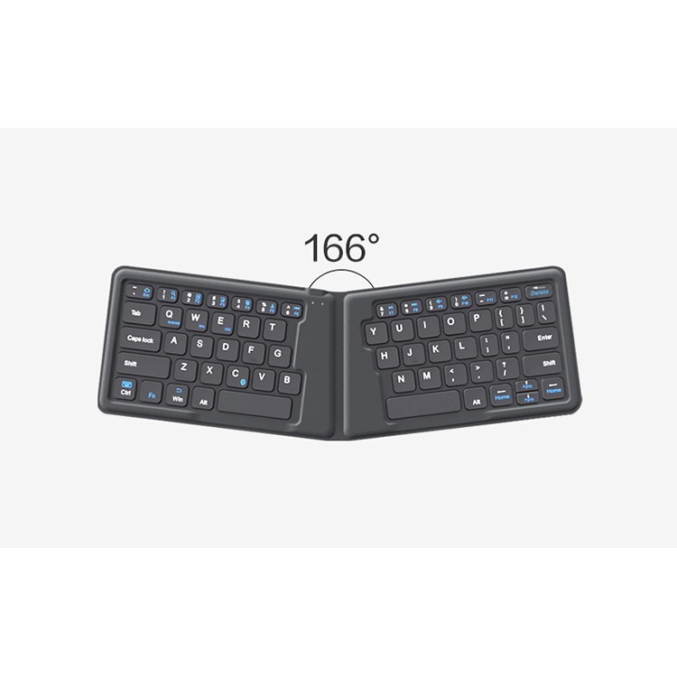 BOW HB188 Ultra-Thin Mini Foldable Wireless Bluetooth Keyboard - Black-10