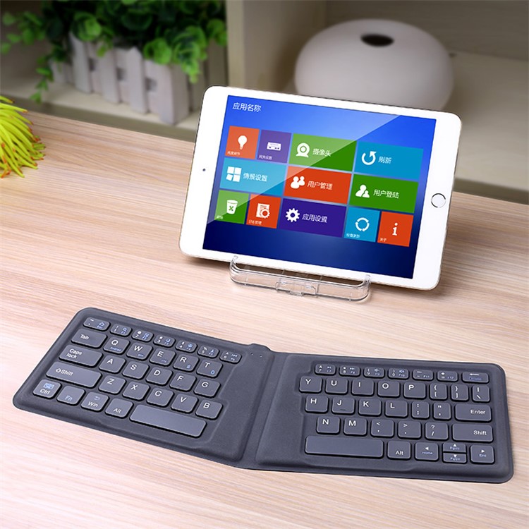 BOW HB188 Ultra-Thin Mini Foldable Wireless Bluetooth Keyboard - Black-6
