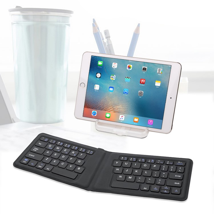 BOW HB188 Ultra-Thin Mini Foldable Wireless Bluetooth Keyboard - Black-9