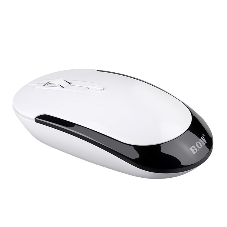 BOW A16 2.4 GHz Silent Mode Wireless Optical Mouse 1200 DPI with USB Receiver - Black-2