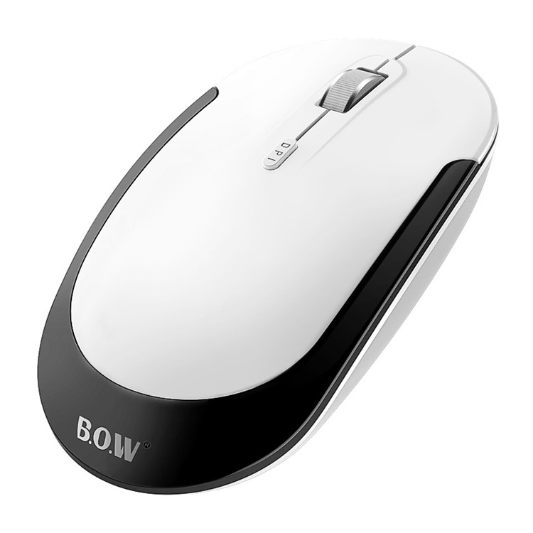 BOW A16 2.4 GHz Silent Mode Wireless Optical Mouse 1200 DPI with USB Receiver - Black-4
