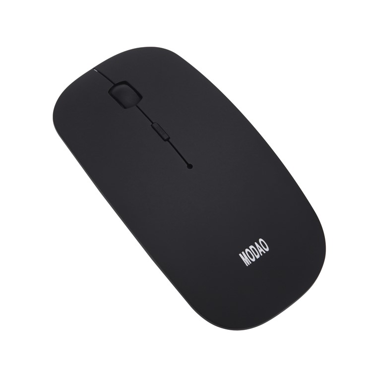 MODAO 2.4 G Super Slim Silent Wireless Optical Rechargeable Mouse - Black-1
