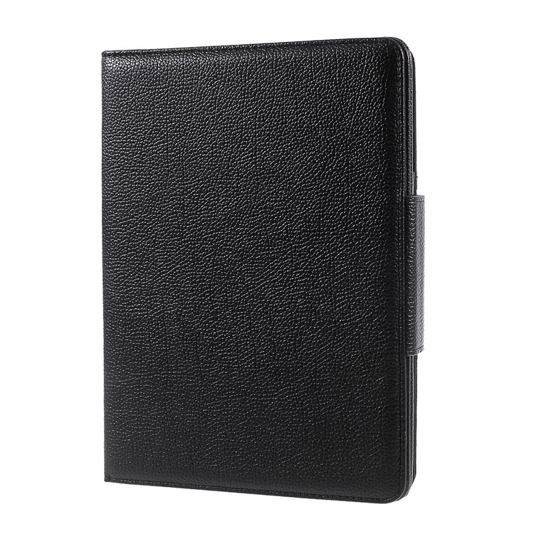 Para iPad Estojo de couro com teclado sem fio Bluetooth para teclado de 9,7 polegadas (2017) - preto-11