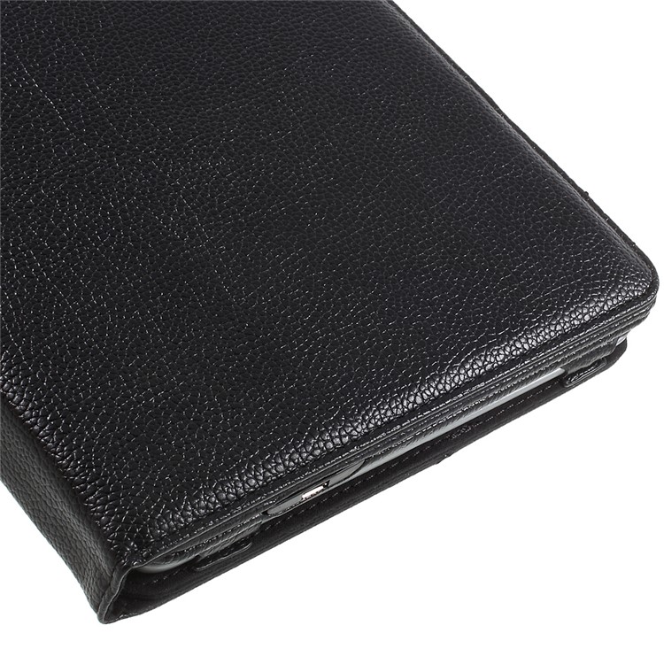 Para iPad Estojo de couro com teclado sem fio Bluetooth para teclado de 9,7 polegadas (2017) - preto-13