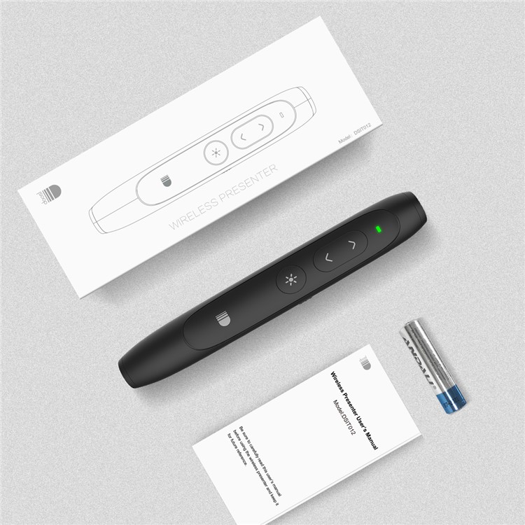 DOOSL DSIT012 Presentation Remote 2.4GHz Wireless Presenter PowerPoint Clicker Control Pointer ( CE,RoHS,FCC) - Black-7