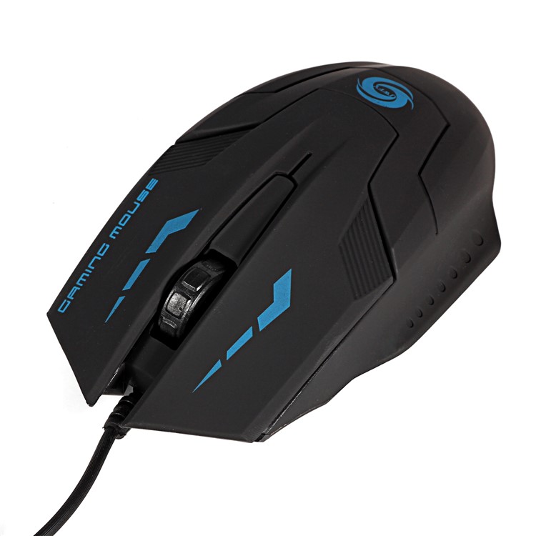 K059 USB 2.0 Verkabelt 3D Optische LED Gaming Maus 2400DPI Für Laptop PC - Schwarz-2