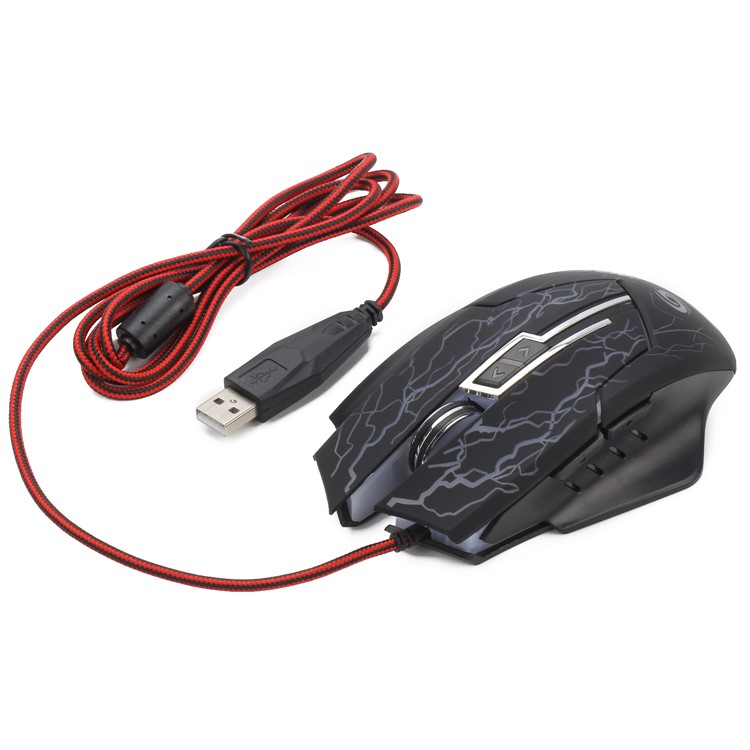 K1022 6-Key verdrahtete optische Gaming-Maus mit buntem Licht-6