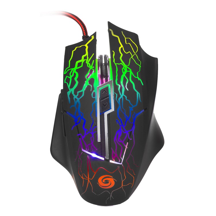 K1022 6-Key verdrahtete optische Gaming-Maus mit buntem Licht-8