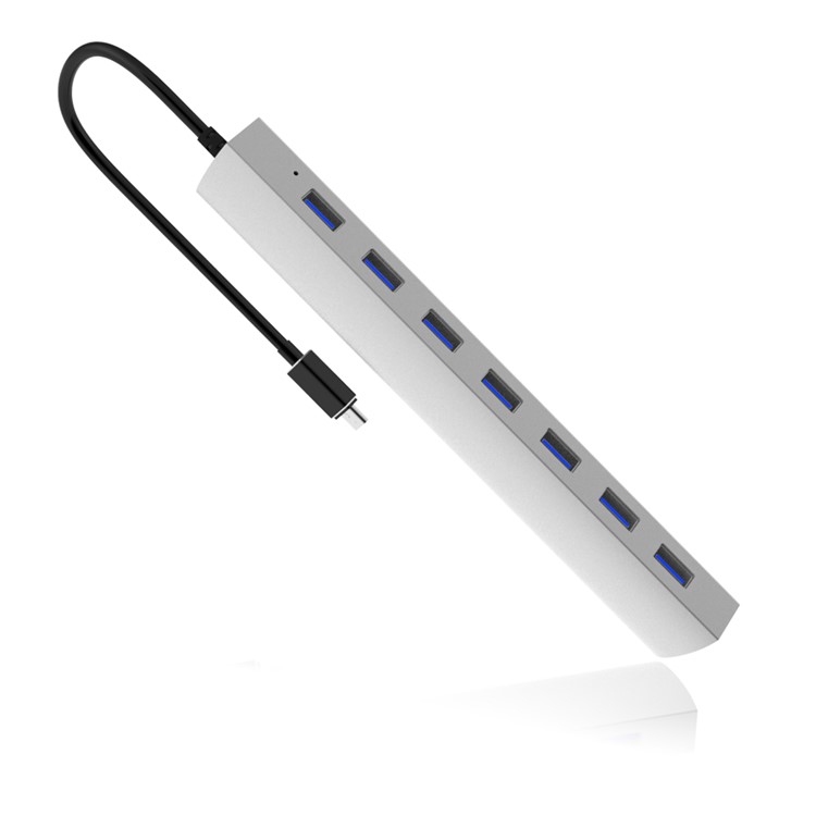 WAVLINK WS-UH3074C Portable USB 3.1 Type-C to 7-Port USB 3.0 Hub for PC Laptop - UK Plug-3