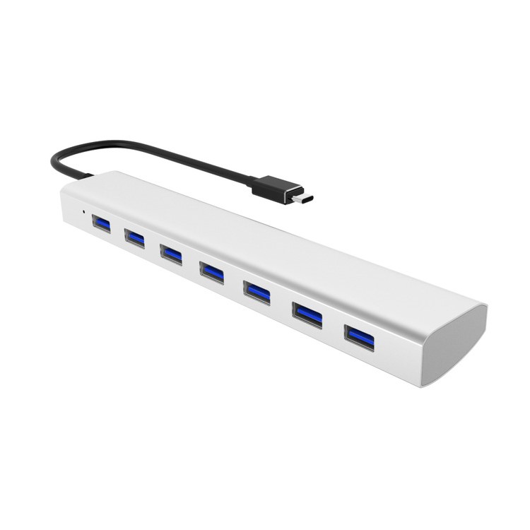 WAVLINK WS-UH3074C Portable USB 3.1 Type-C to 7-Port USB 3.0 Hub for PC Laptop - UK Plug-6