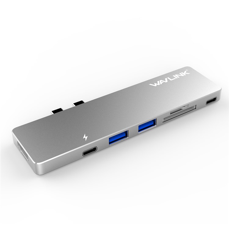 WAVLINK WS-UHP3405M Dual Thunderbolt 3 to USB HDMI Card Reader PD Charging Mini Dock for Macbook Pro-1