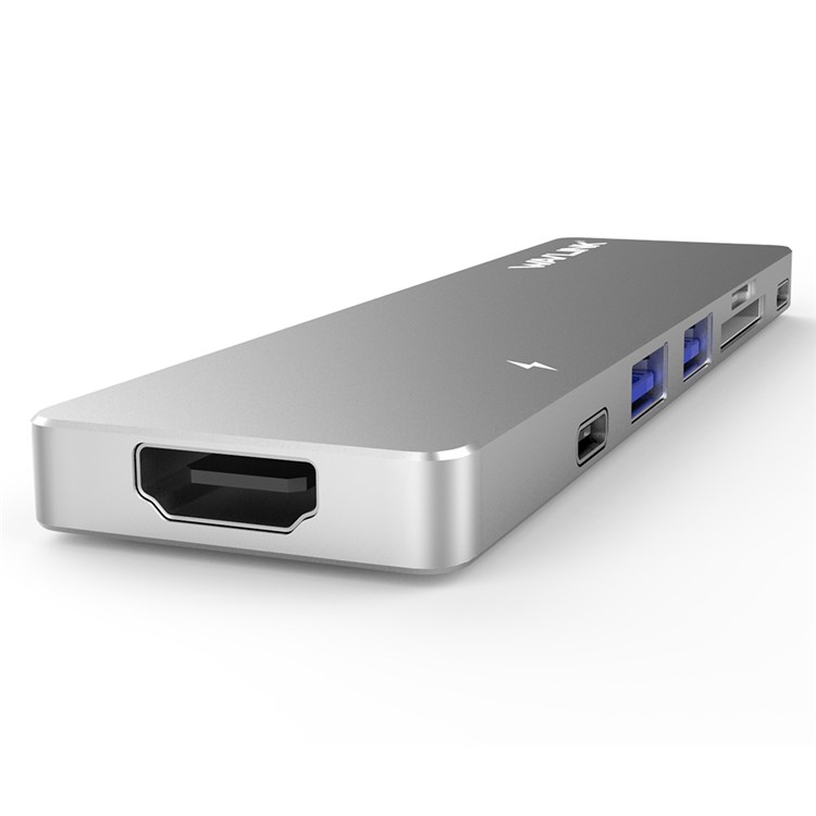 WAVLINK WS-UHP3405M Dual Thunderbolt 3 to USB HDMI Card Reader PD Charging Mini Dock for Macbook Pro-2