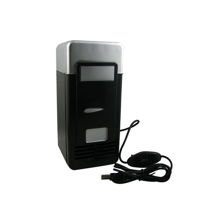 Buy Mini USB Powered Beverage Drink Can Cooler/Warmer Fridge Black at