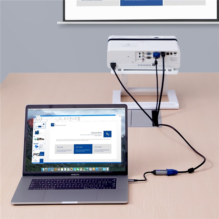 BASEUS Desfrutar De Série Tipo C Para Adaptador De Hub VGA - Cinza Escuro-7