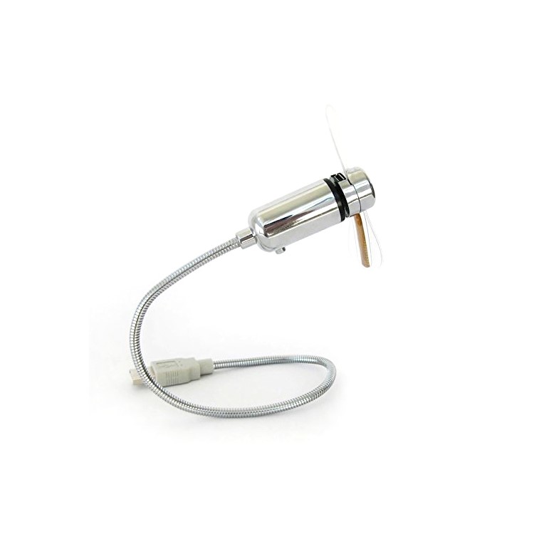 Gooseneck USB Powered LED Temperature Display Cooling Fan-2