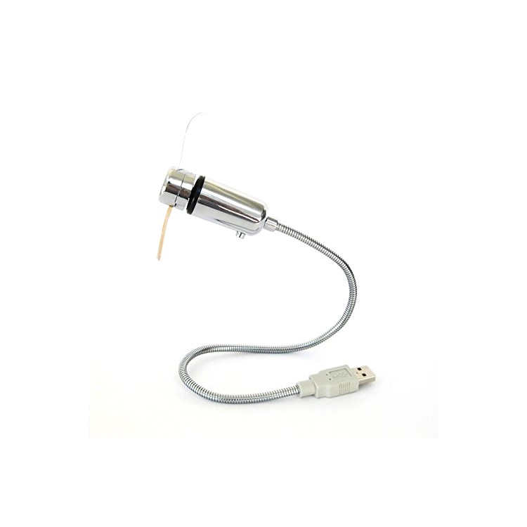 Gooseneck USB Powered LED Temperature Display Cooling Fan-5