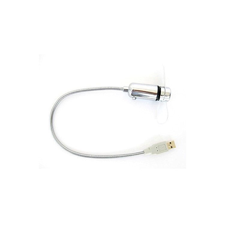 Gooseneck USB Powered LED Temperature Display Cooling Fan-6